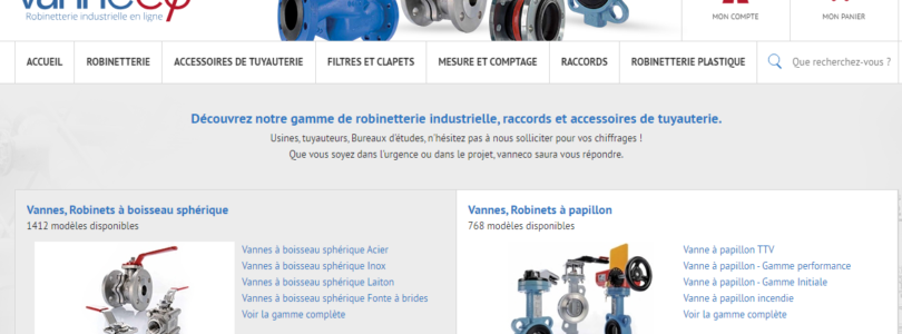 Robinetterie pour entreprises industrielles sur Vanneco.fr