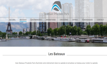 Service de location de bateaux privatisés à Paris