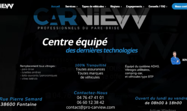 Remplacement de pare-brise avec l’entreprise Carview à Grenoble
