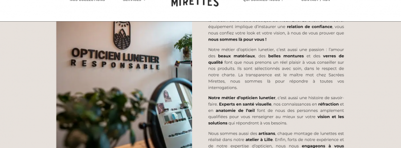 Sacrées Mirettes : opticiens fiables et compétents sur Lille